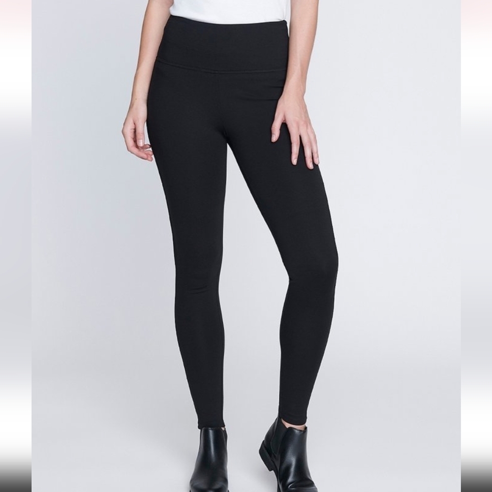 Black Compression Ponte Leggings - Women - 7forallmankind